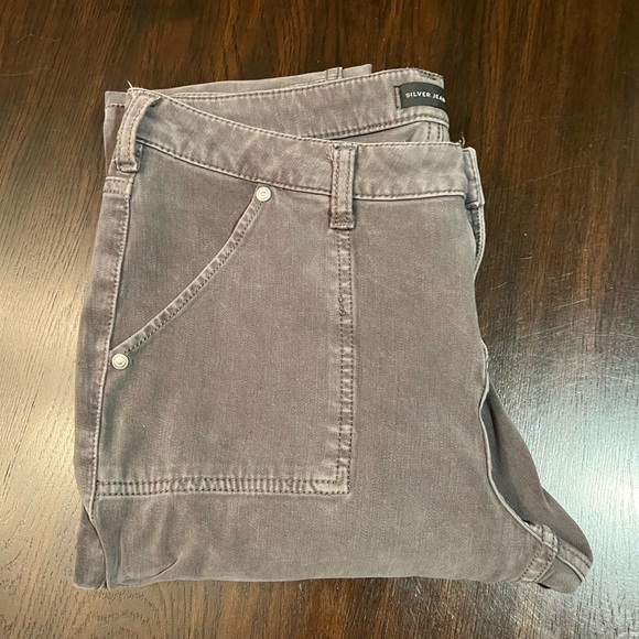 Silver Jeans Skinny Cargo Grey Jeans - Picture 7 of 9